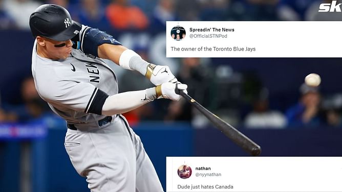 New York Yankees fans gloat as Aaron Judge hits fourth home run of series vs. Toronto Blue Jays: "Dude just hates Canada"