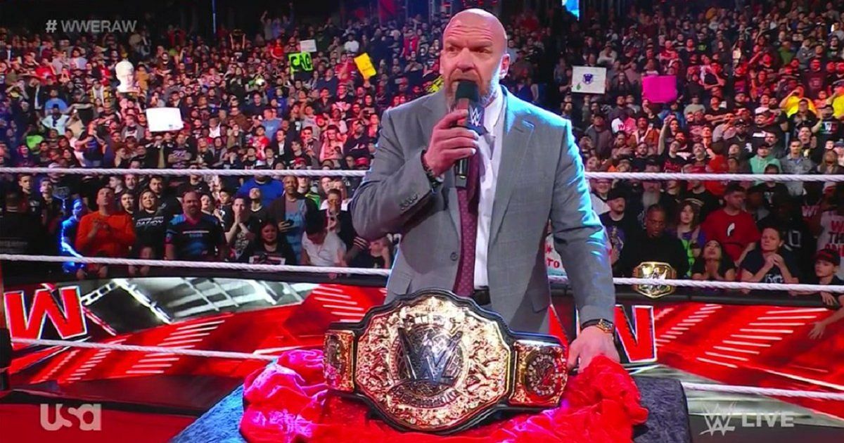 Triple H recently presented the World Heavyweight Championship!