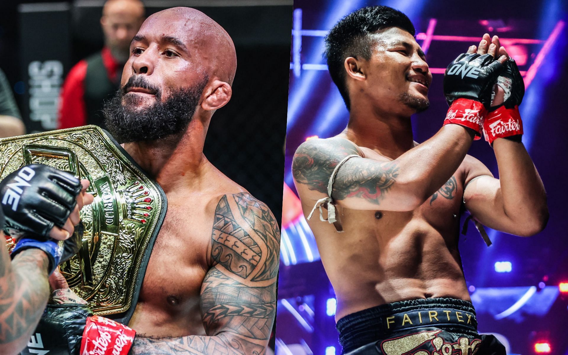 Demetrious Johnson (L) and Rodtang (R) | Photo credit: ONE Championship