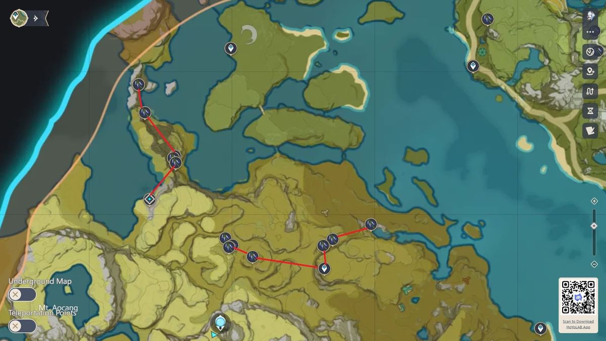 All Violetgrass locations in Genshin Impact Baizhu materials farming guide