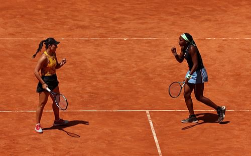 Jessica Pegula and Coco Gauff are through to the 2023 Mutua Madrid Open women's doubles final.