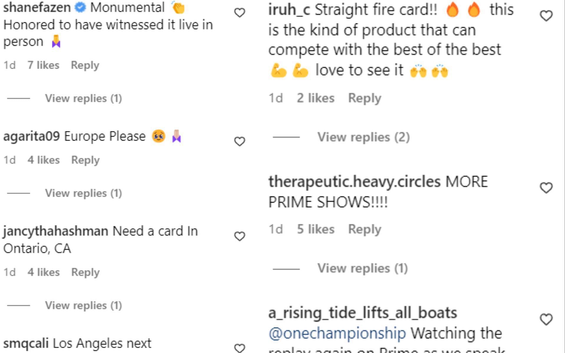 Comments on ONE Fight Night 10&#039;s photos