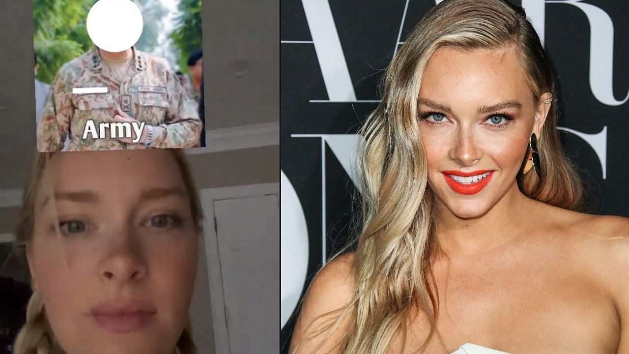 Camille Kostek was shocked with the a TikTok filter that she used for a career game. 