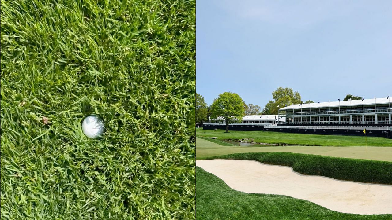 The rough is thick at the PGA Championship (Image via Dan Rapoport/Twitter)