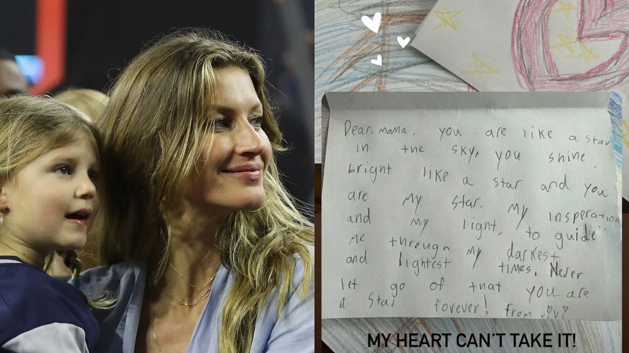 Gisele Bundchen shared the lettter she received from her daughter, Vivian Lake Brady, during Mother