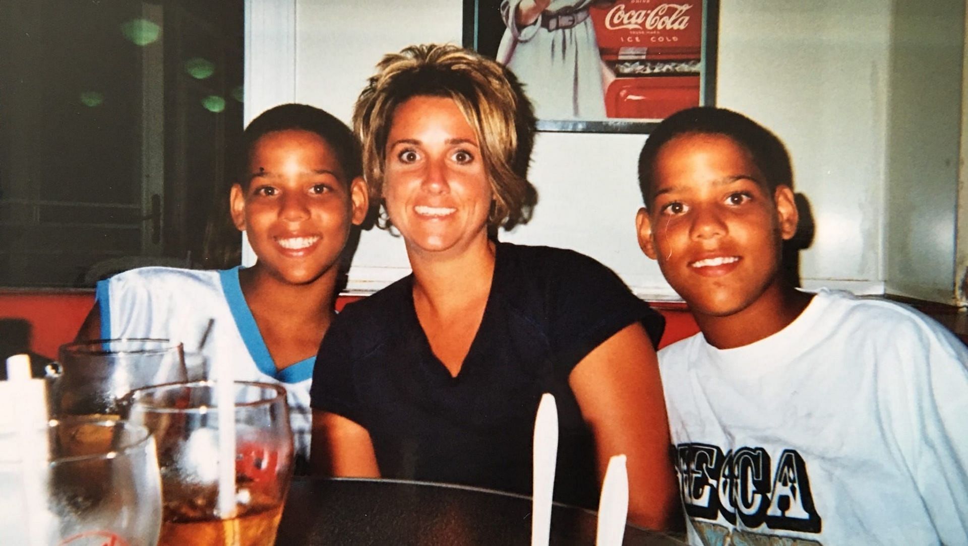 Cody and Caleb Martin with their mother, Jenny Bennett