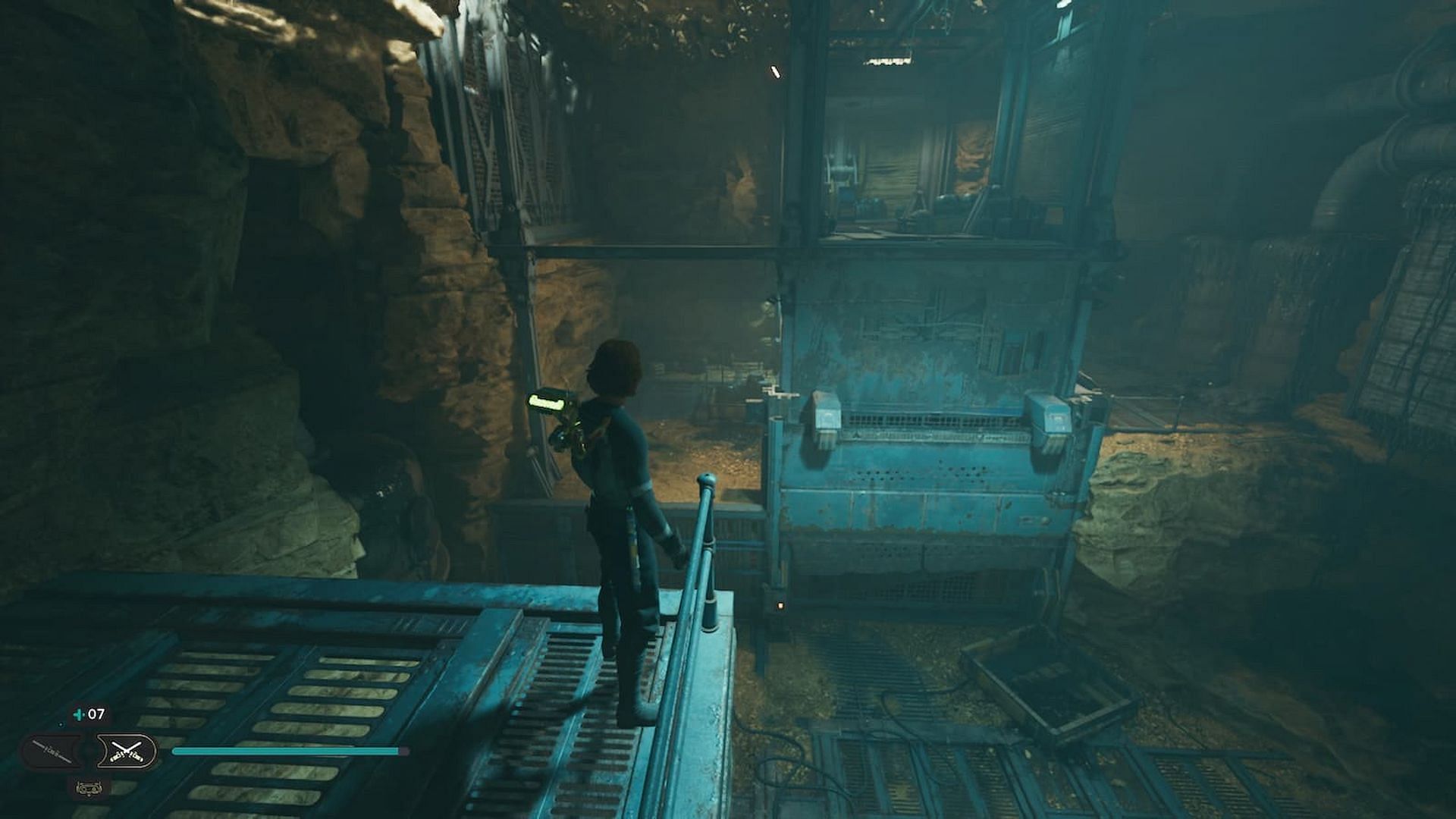 Jump and Dash towards the platform ahead and interact with the chest (Image via Electronic Arts)