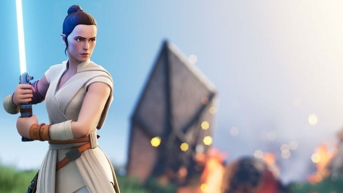 Rey is the fifth most popular Star Wars skin in Fortnite (Image via Epic Games)