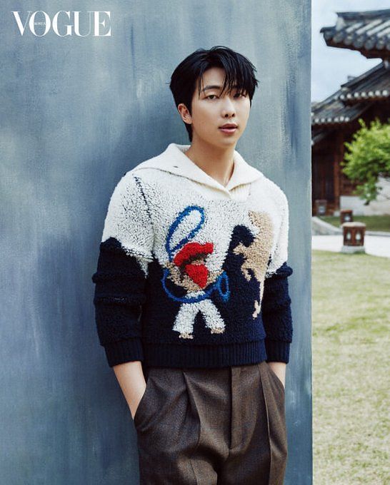 LOOK AT HIM”: BTS' RM's fans lavish praise as Vogue Korea drop additional  pictures and interview
