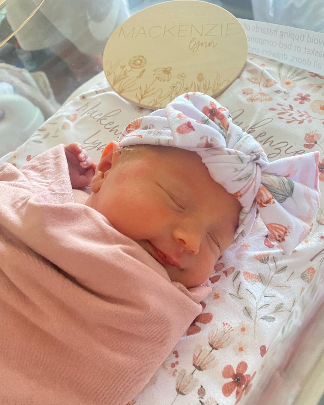 Pat and Samantha McAfee gave birth to a baby girl, Mackenzie Lynn (Image credit: Instagram.com/mrsmcafeeshow)