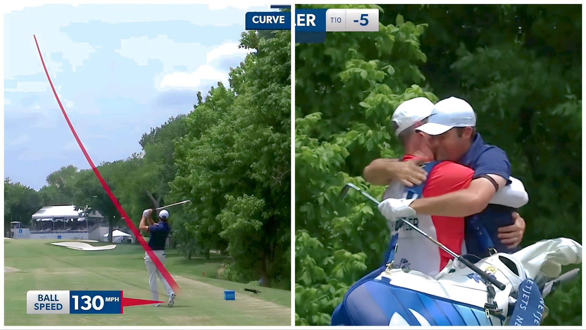 Scottie Scheffler hits an Ace on par-3 18th hole (via Twitter/@PGATour)