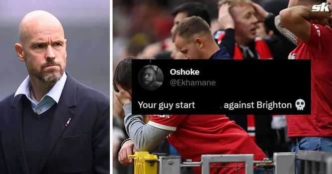 "Nah man we are finished", "We're dead" - Manchester United fans worried as 30-year-old star starts in PL fixture against Brighton