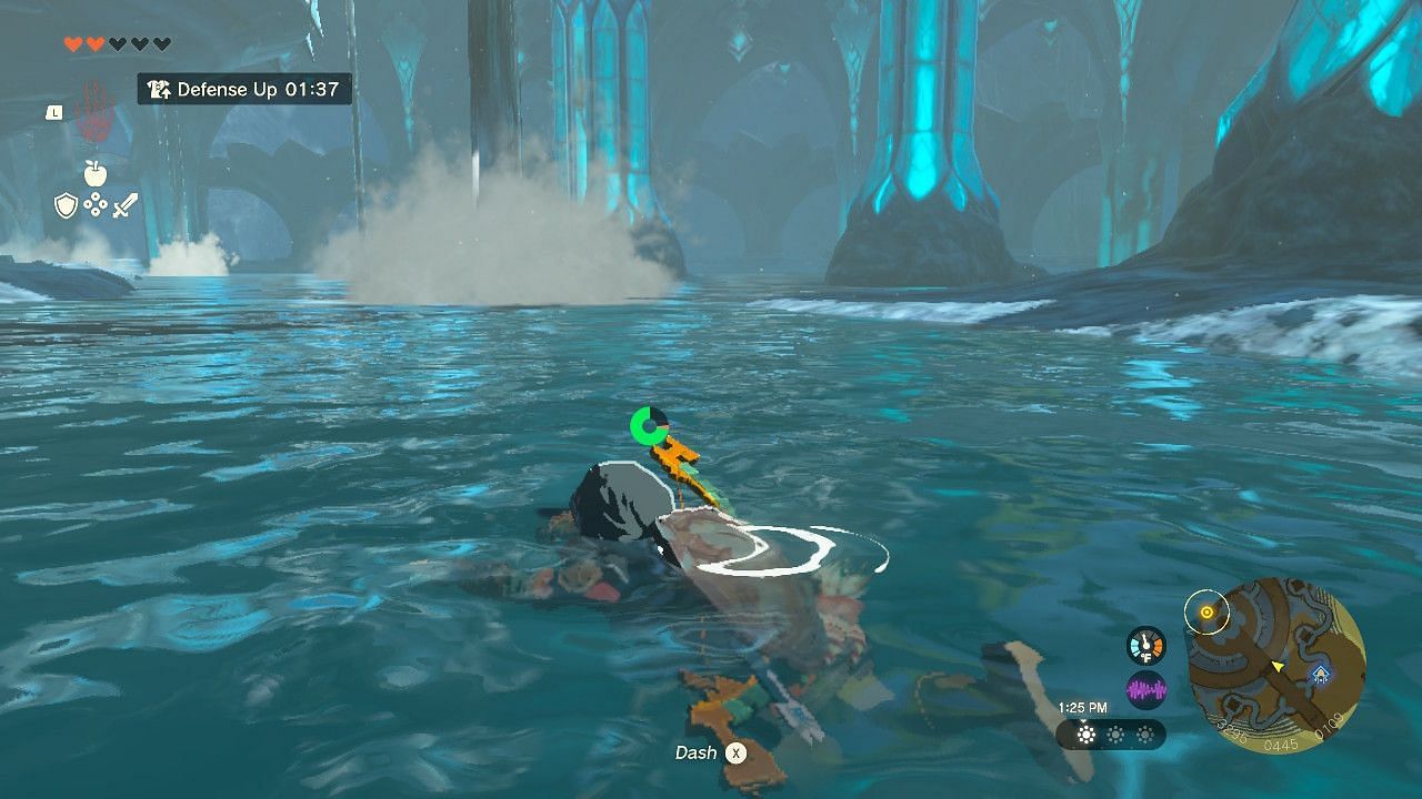 Link can automatically swim in the Tears of the Kingdom (Image via Nintendo)