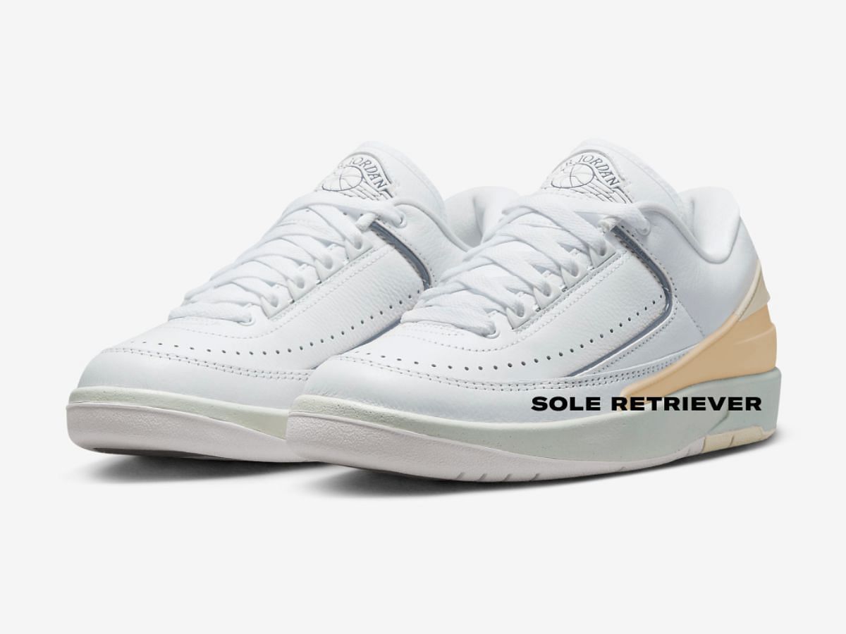 Air Jordan 2 Sanddrift shoes (Image via Sole Retriever)