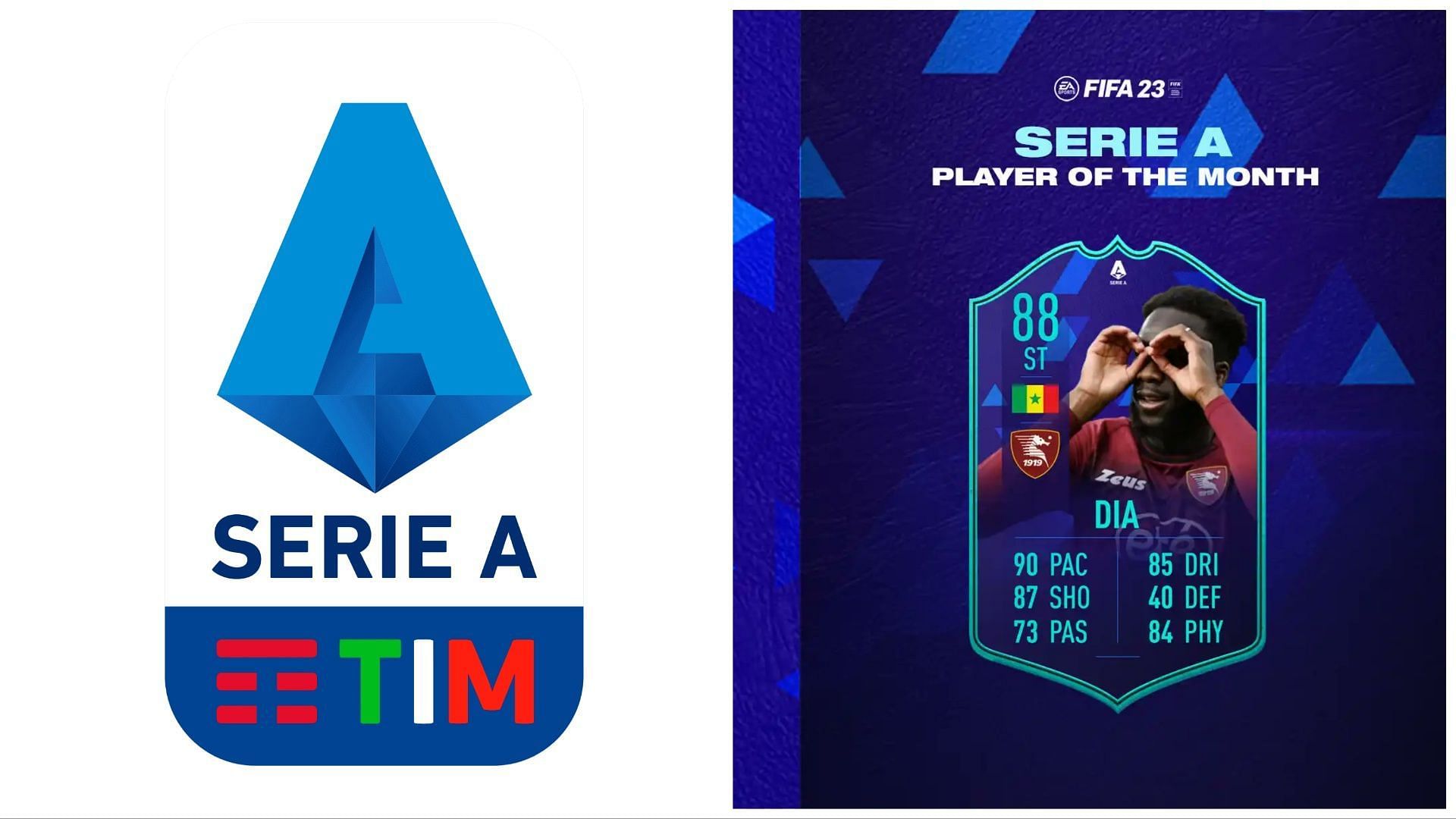 POTM Dia has been leaked (Images via Serie A TIM and Twitter/FIFAUTeam)