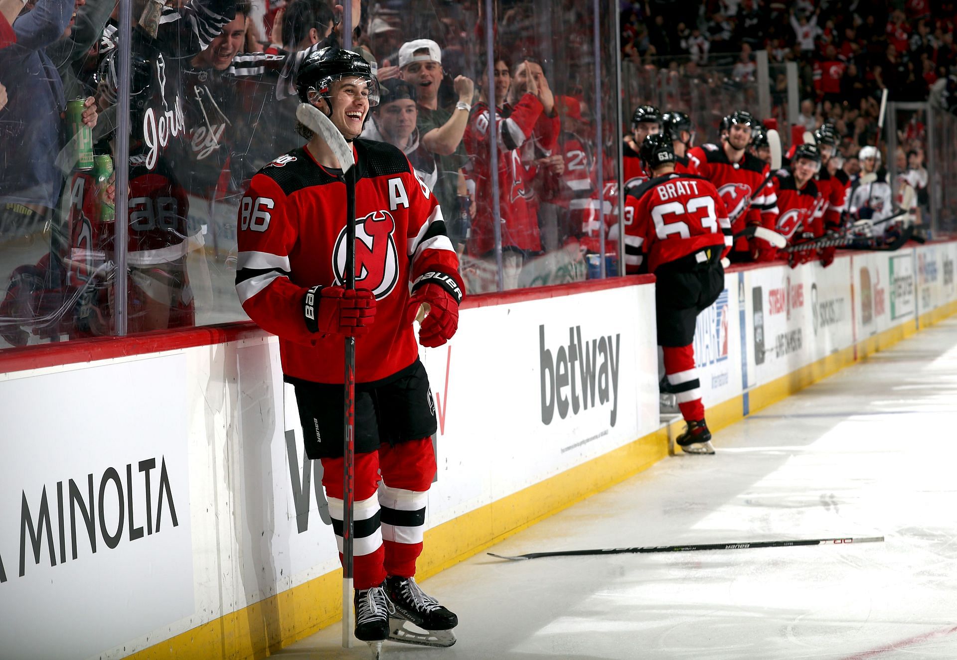 Devils' Luke Hughes scores first career goal with assist from his brother