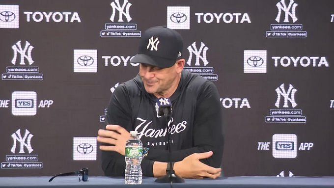 New York Yankees fans react to Aaron Judge's support of Aaron Boone's  return to manage $280,254,312 roster in 2024 - Poor thing doesn't know  better