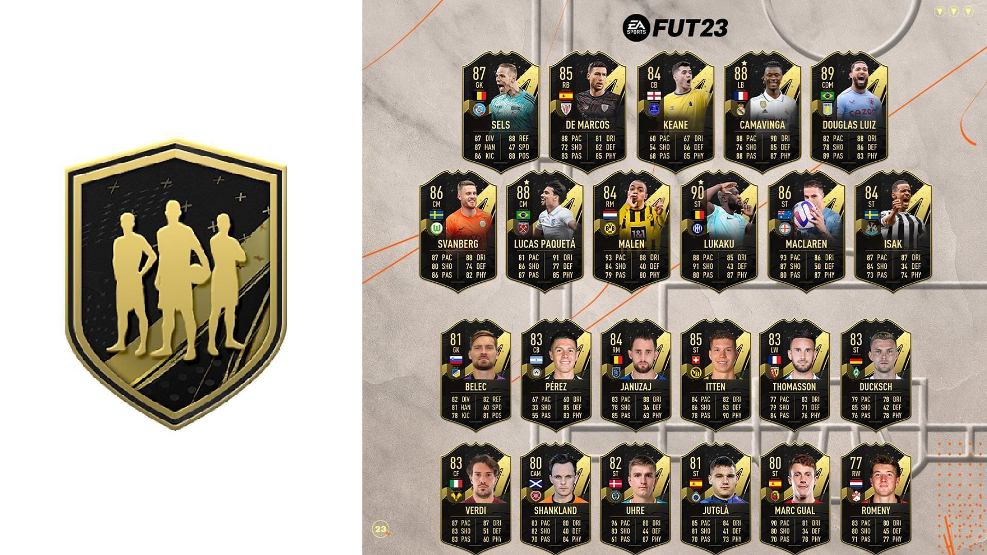 The 81+ TOTW Upgrade SBC is here (Image via EA Sports)