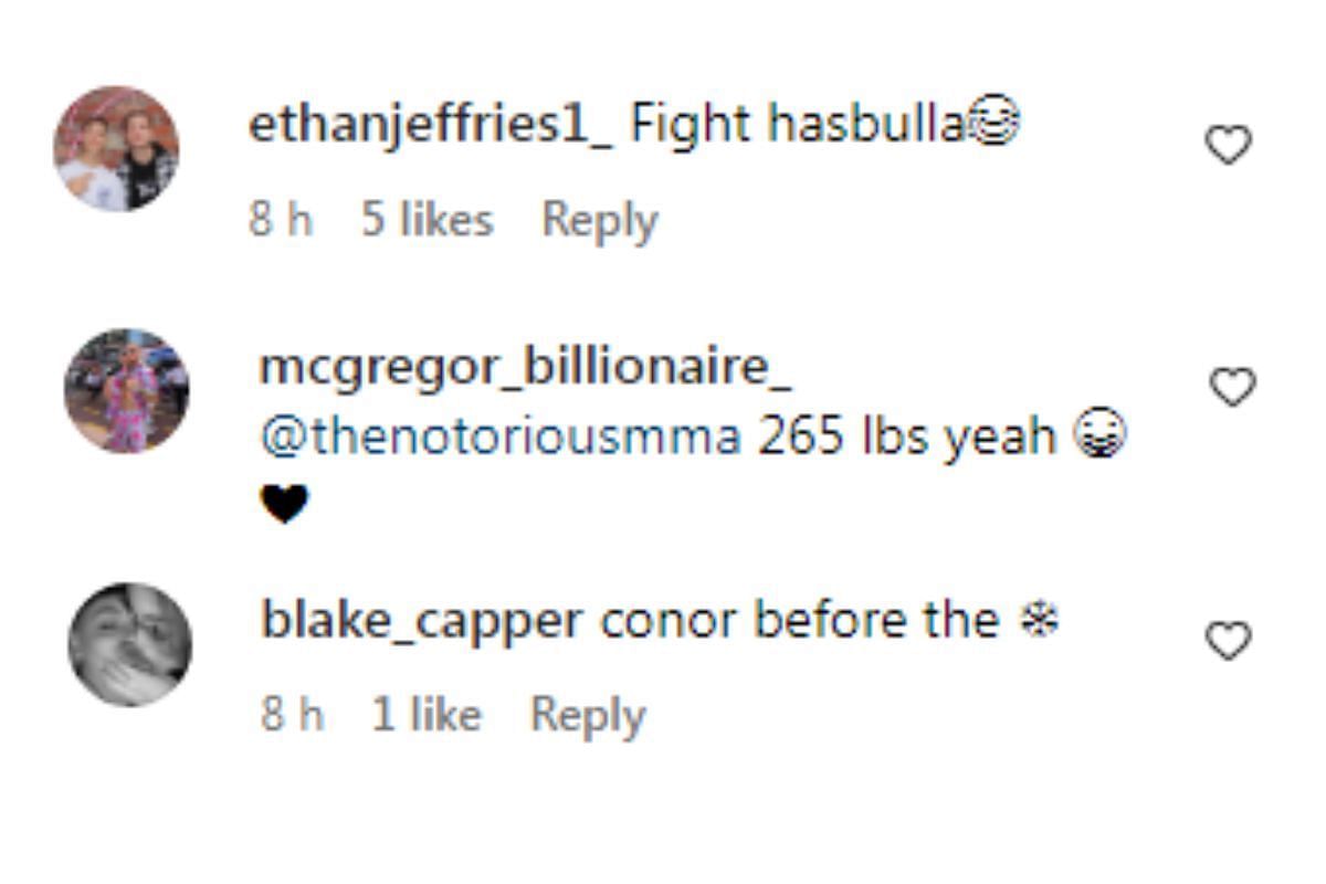 Fans comment on Conor McGregor&#039;s Instagram post