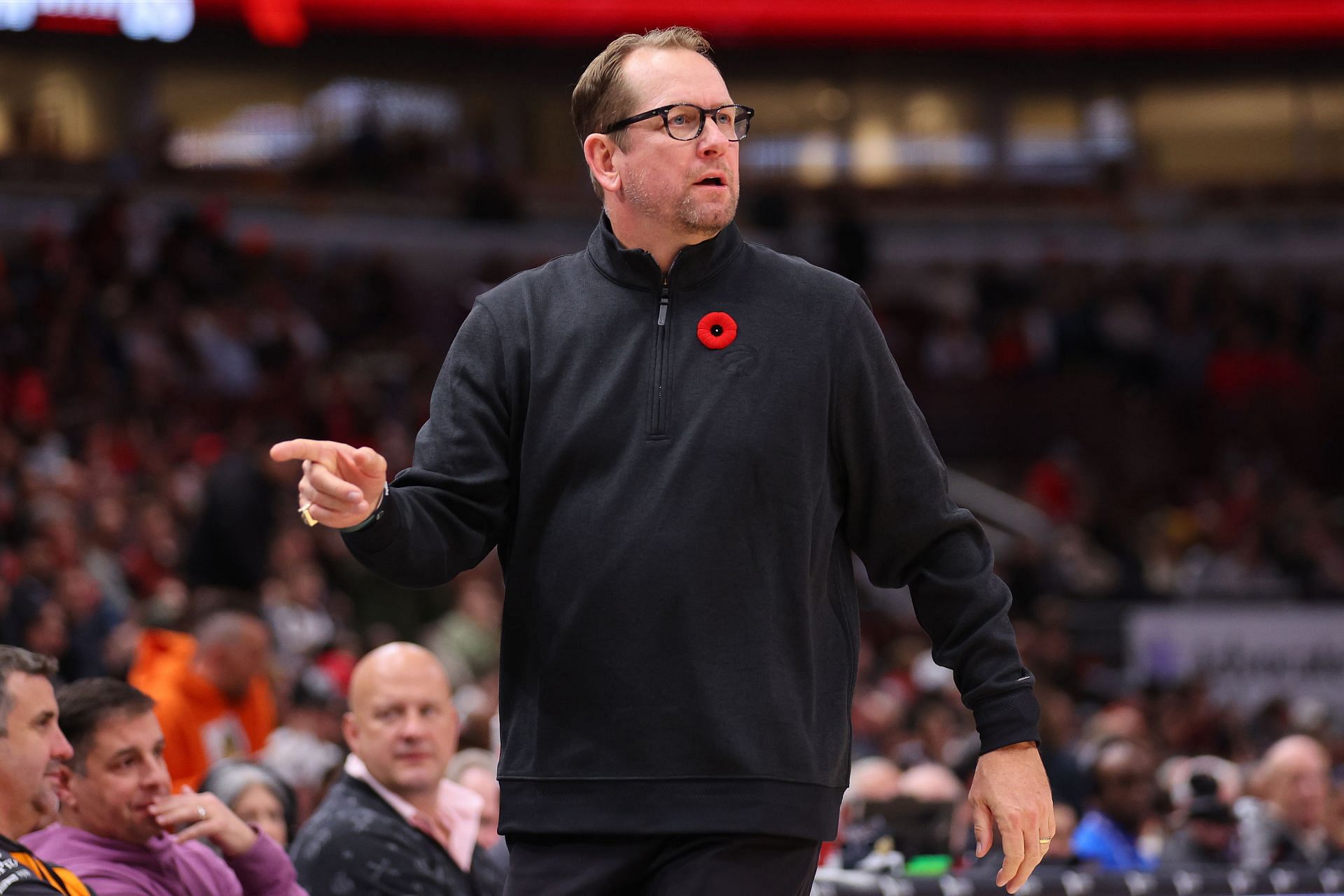 Former head coach Nick Nurse of the Toronto Raptors in 2023