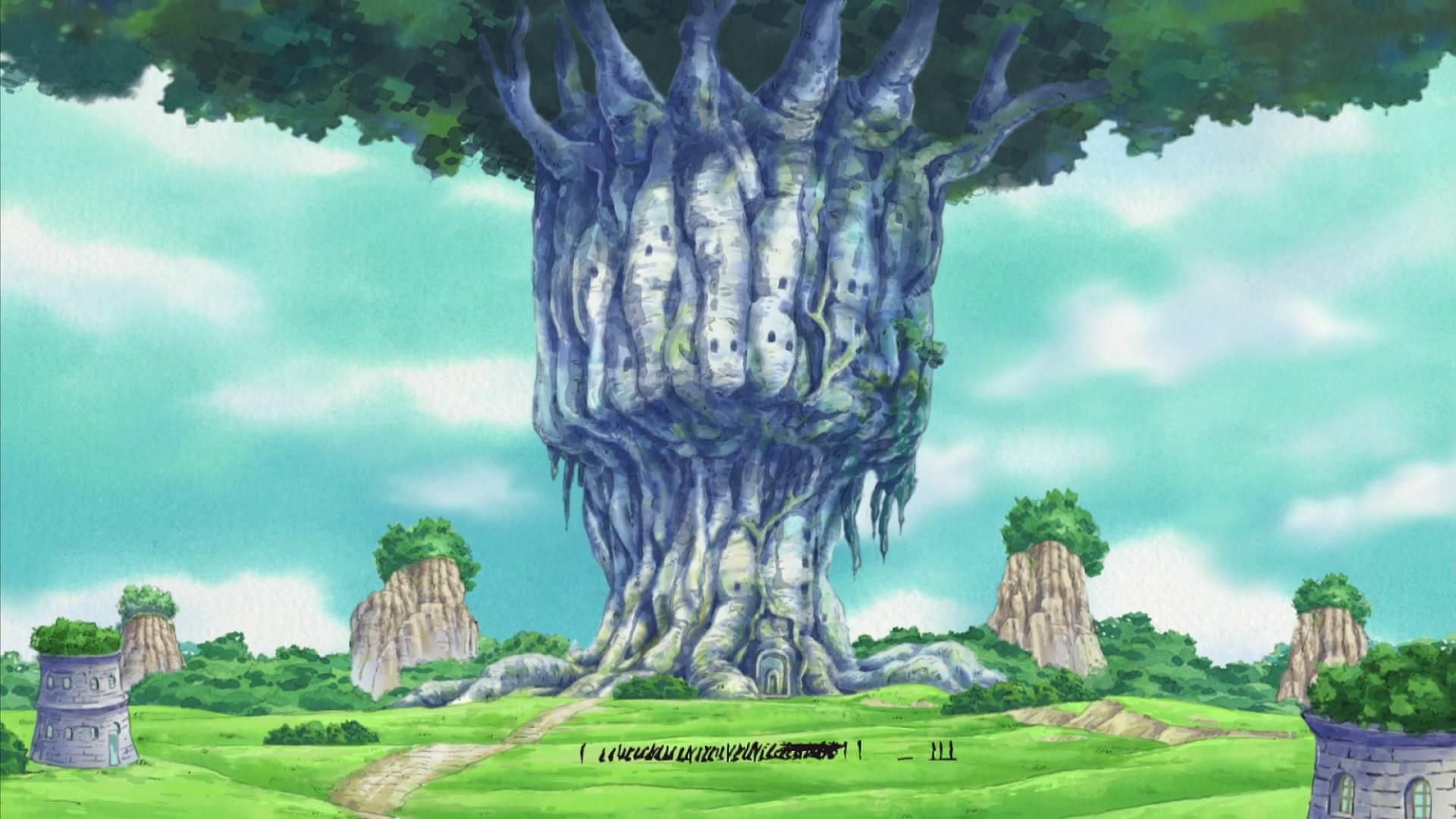 Ohara&#039;s Tree of Knowledge as seen in One Piece (Image via Toei Animation, One Piece)