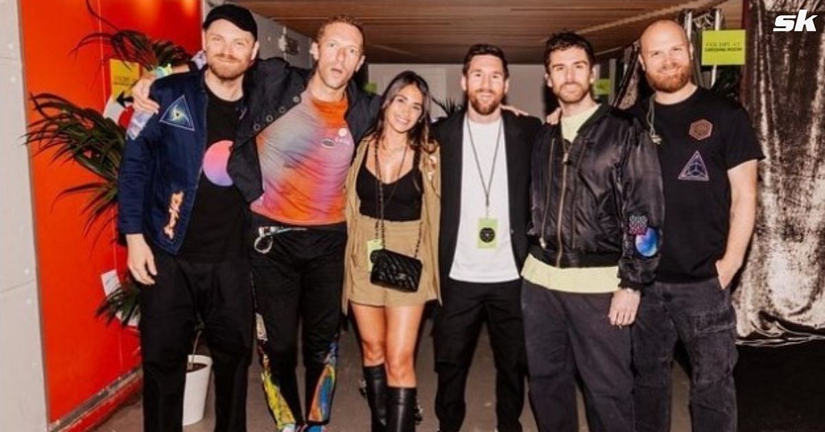 Lionel Messi and Antonela Roccuzzo attended a Coldplay concert