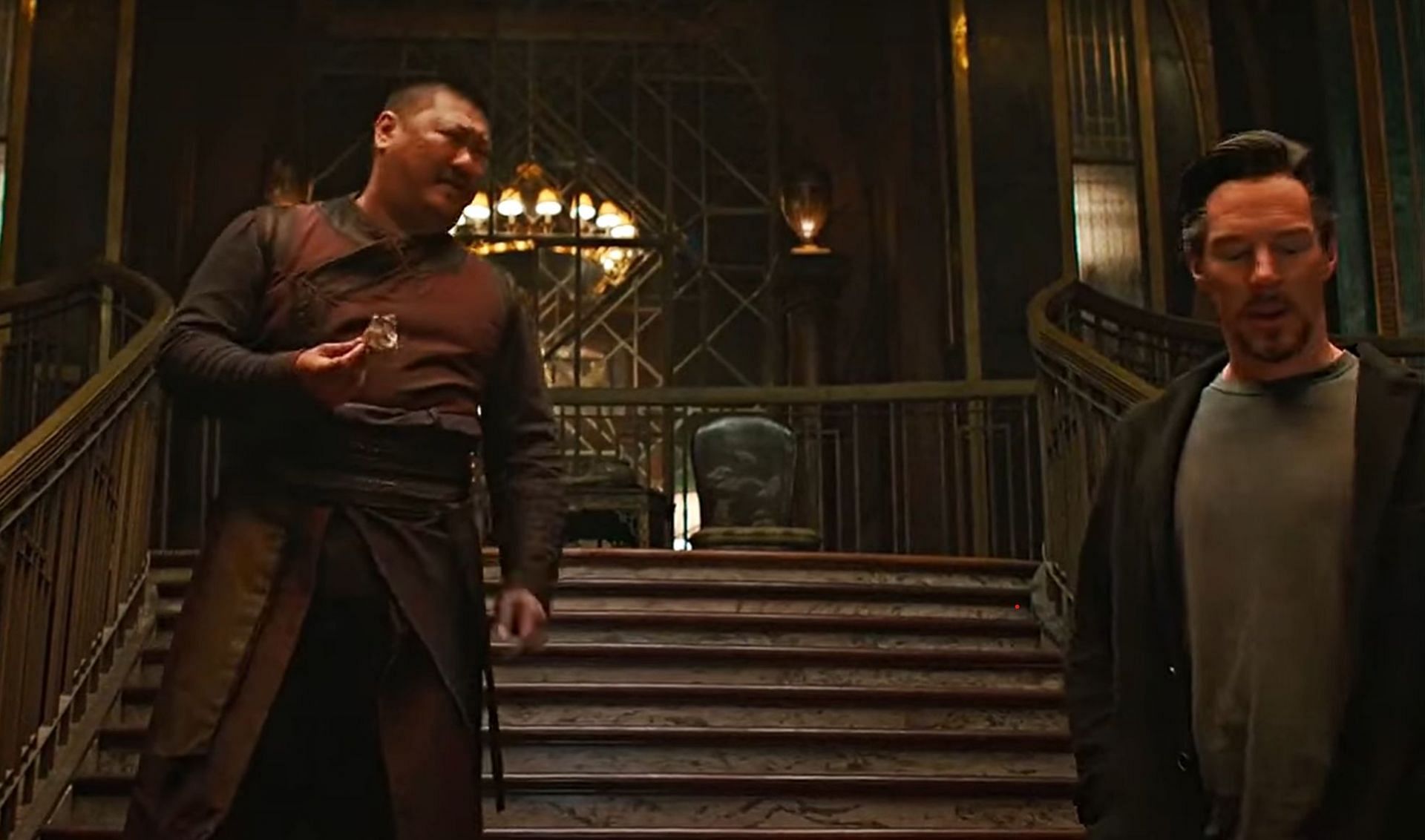 Strange pulling Wong&#039;s leg was curated by the actor (Image via Marvel)