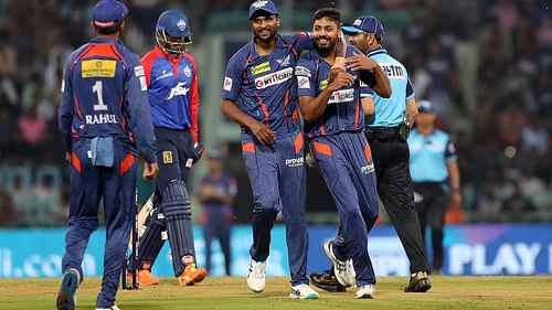 Avesh Khan hasn't been in great form this season. (Credit: BCCI)