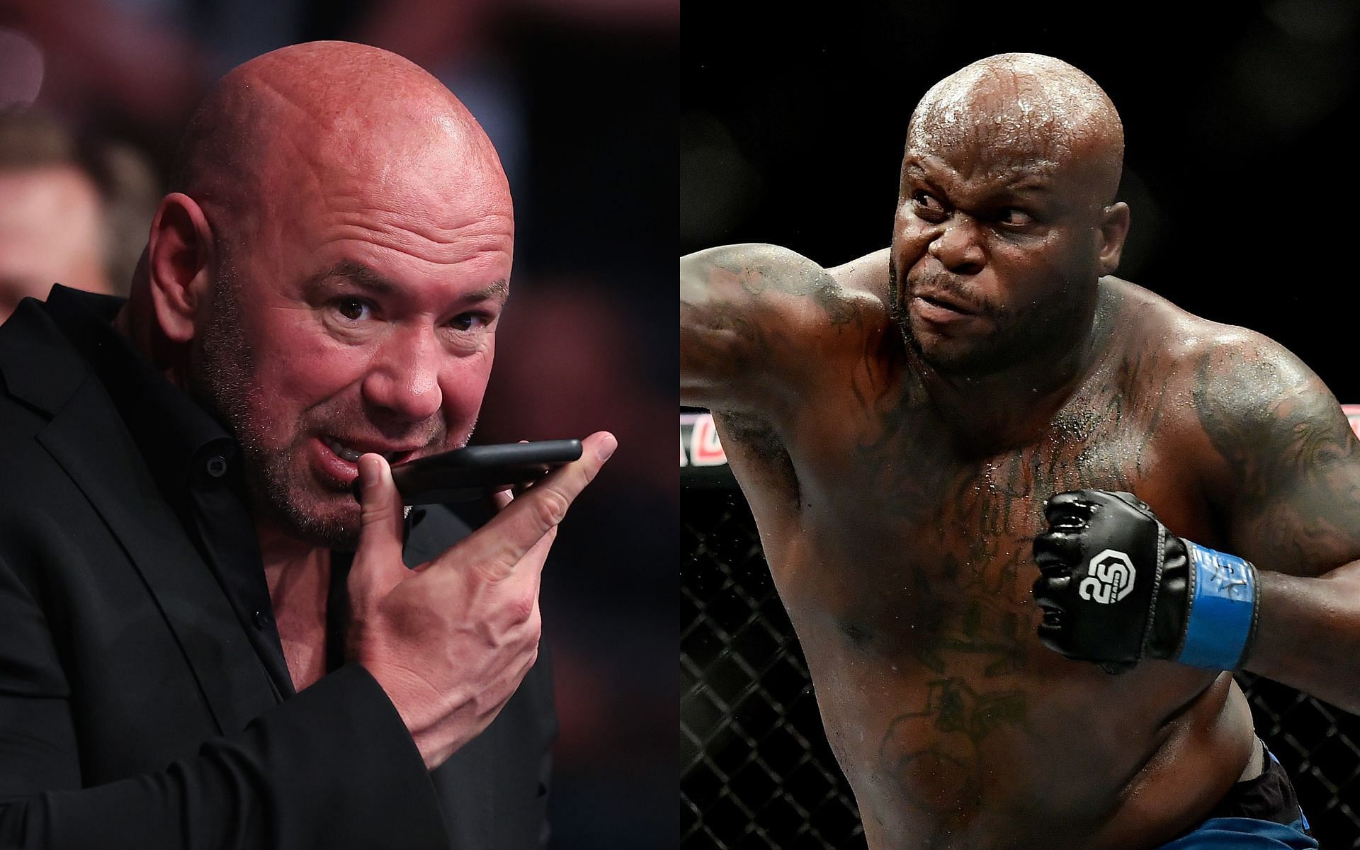 Dana White (Left) and Derrick Lewis (Right)