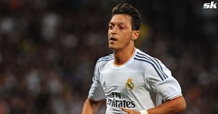 Mesut Ozil reacts to Real Madrid’s crushing 5-1 aggregate defeat to Manchester City in UEFA Champions League semifinal