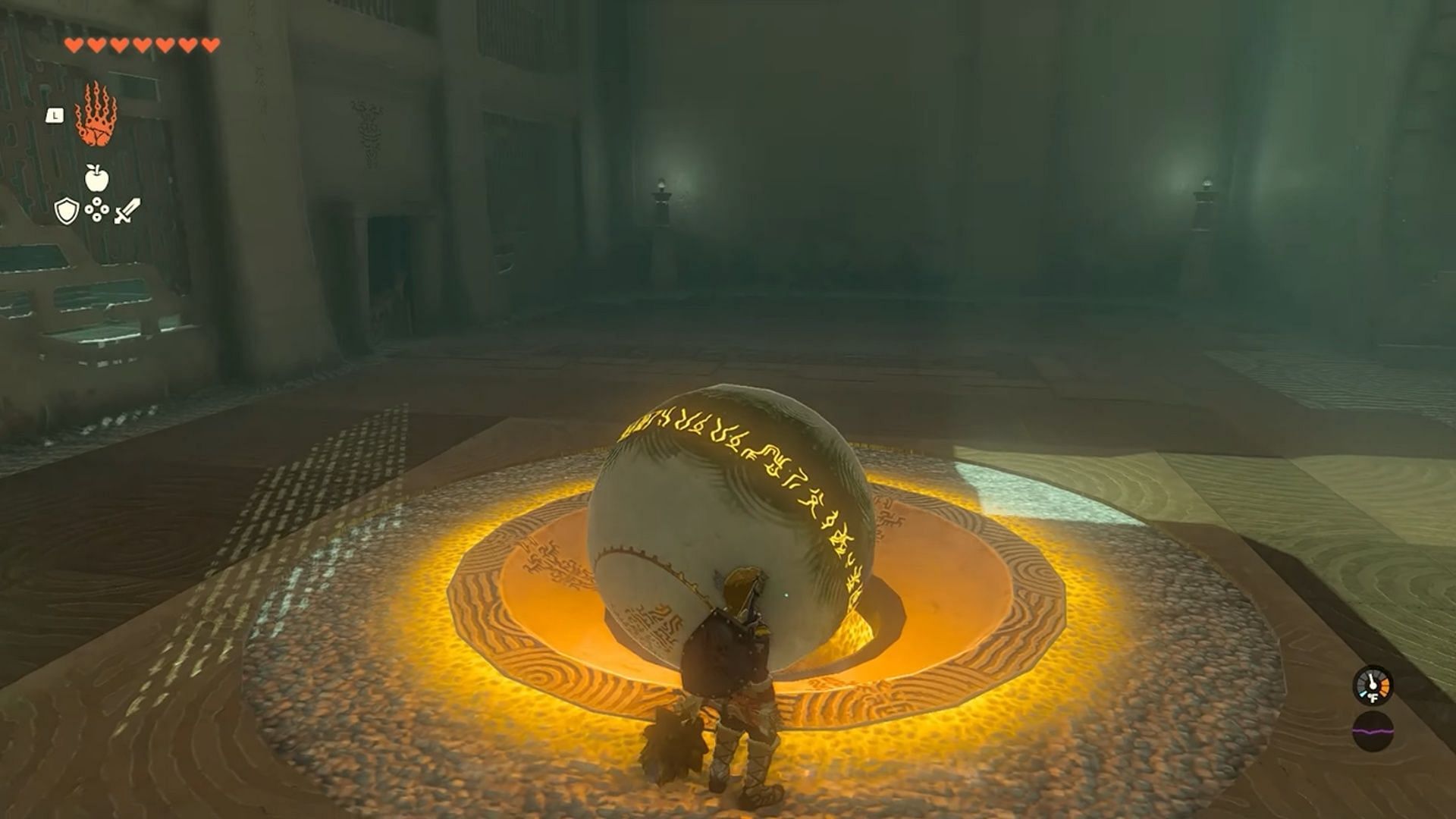 Mayamats shrine puzzle solution in Tears of the Kingdom (Image via Lootward/ youtube.com)