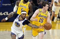 Watch - Austin Reaves nails a half-court buzzer beater to give the LA Lakers a 10-point lead