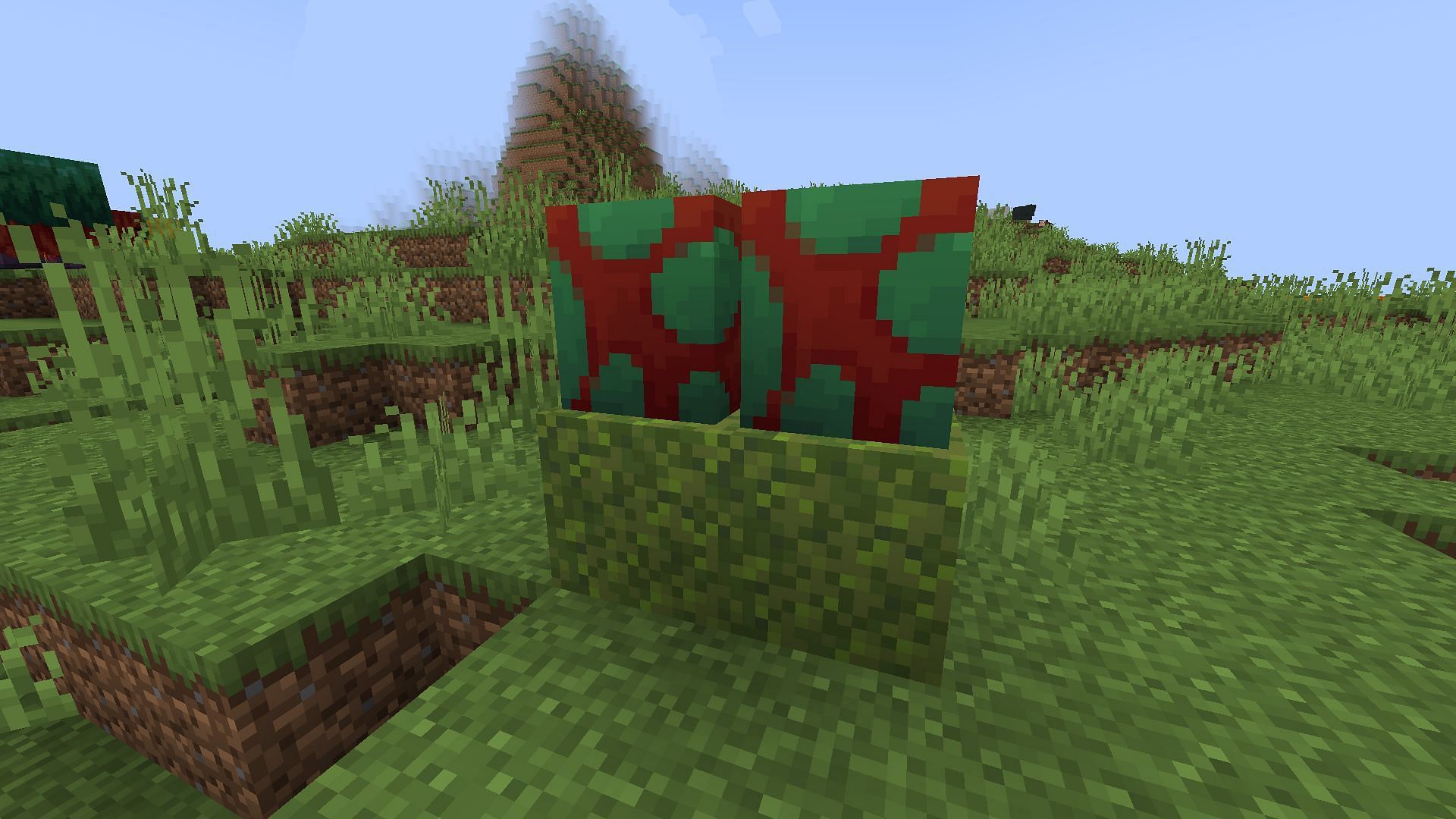 Sniffer eggs hatch quicker if they are on a moss block in Minecraft 1.20 Trails and Tales update (Image via Mojang)