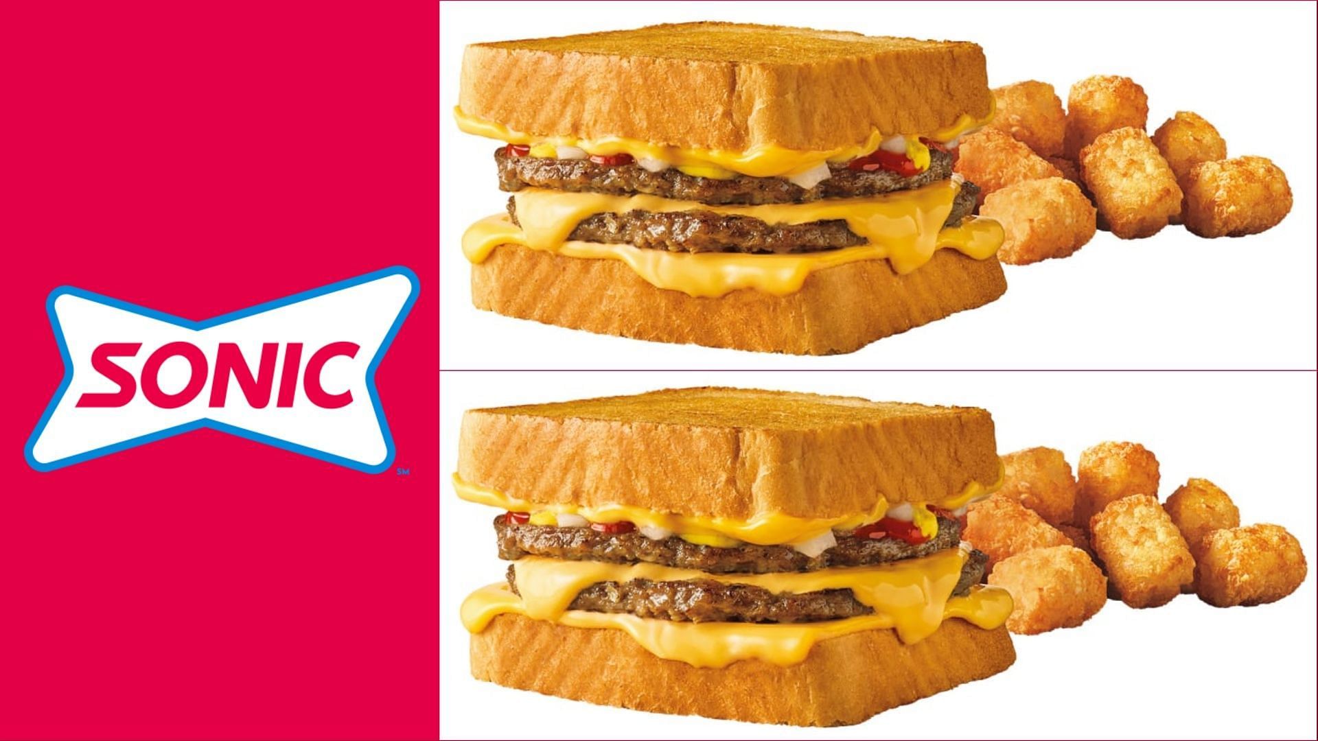 Sonic introduces new $3.99 Grilled Cheese Double Burger and Tots deal (Image via Sonic)
