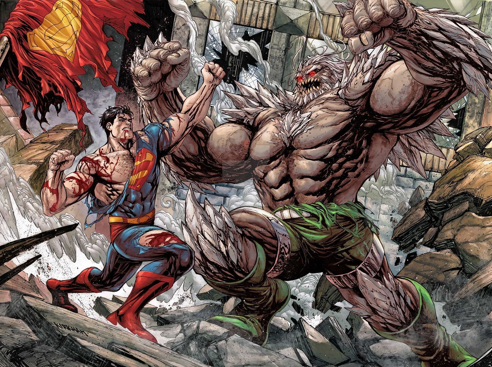 The epic battle between Superman and Doomsday in The Death of Superman storyline is widely regarded as one of the most iconic and memorable confrontations in DC Comics. (Image Via Marvel)