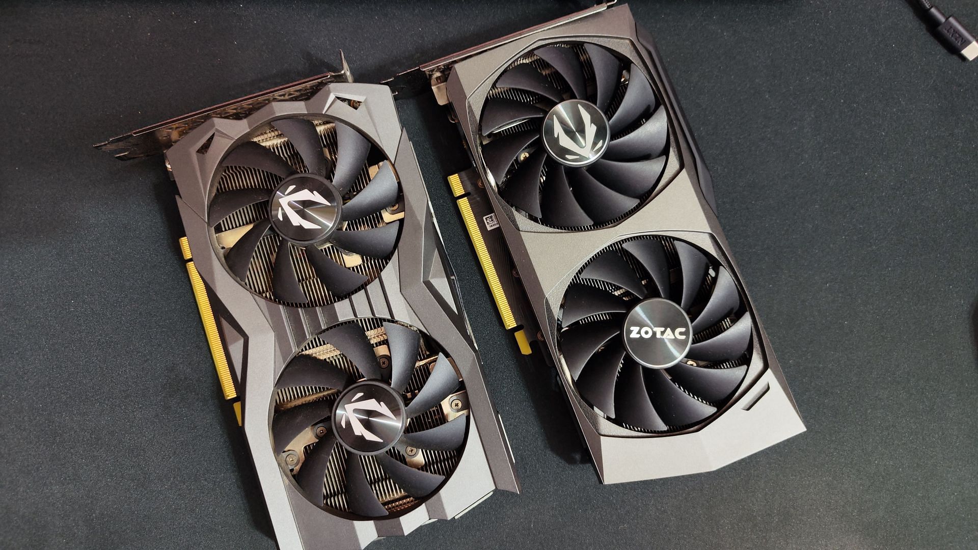 Zotac Twin Edge design over the years (Image via Sportskeeda)