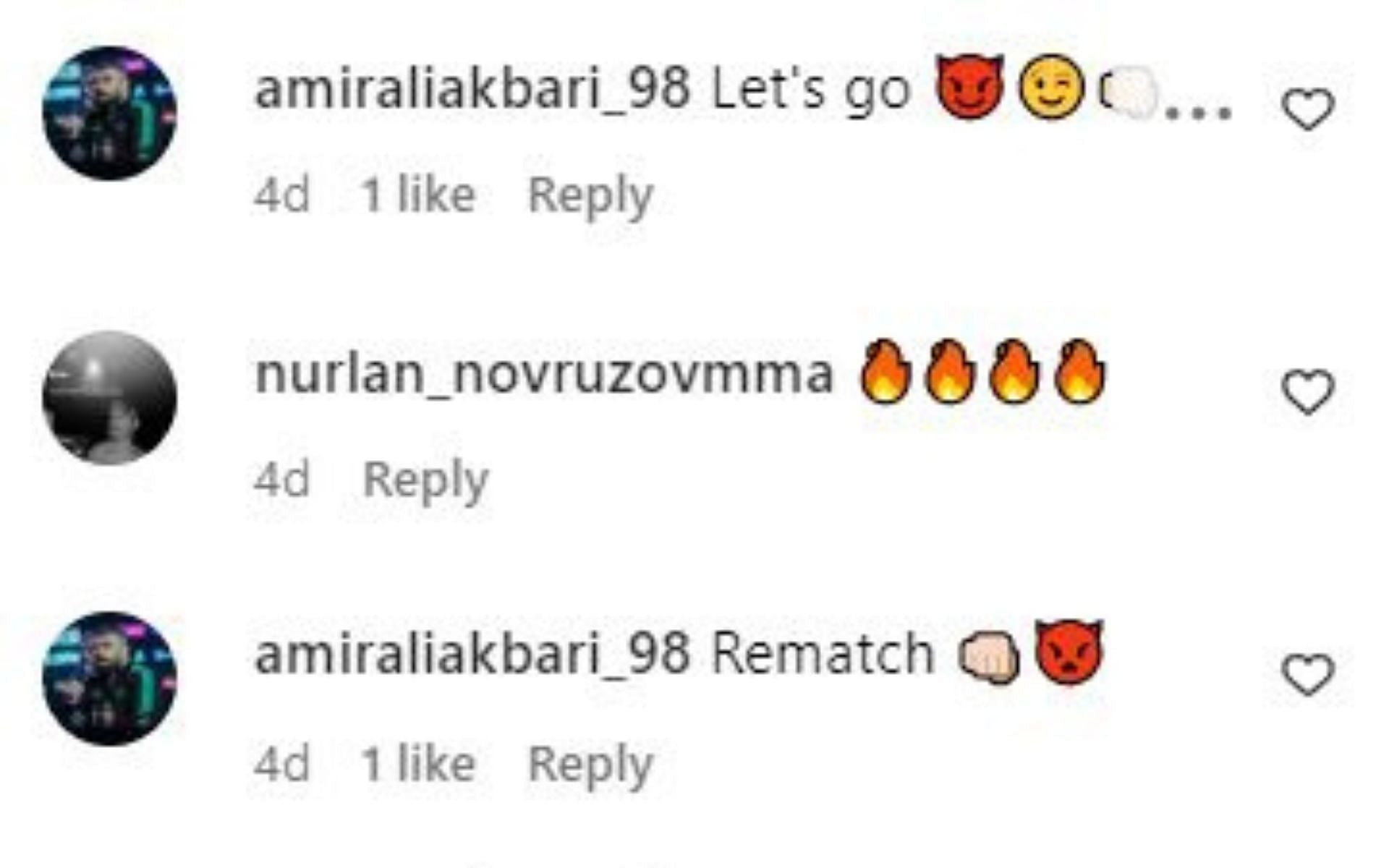 Amir Aliakbari&#039;s comments on Anatoly Malykhin&#039;s post