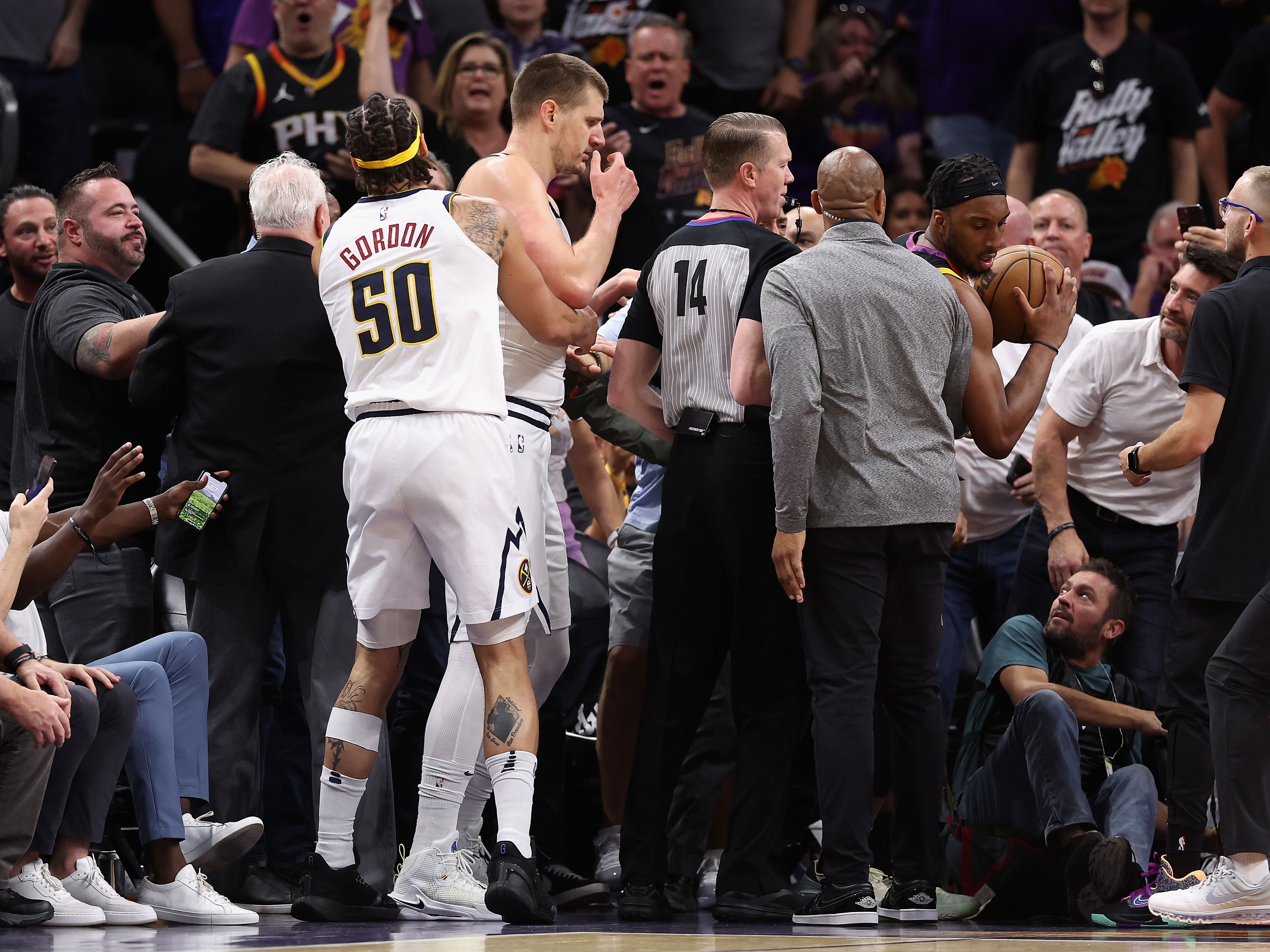 Nikola Jokic and Mat Ishbia had a physical altercation in Game 4