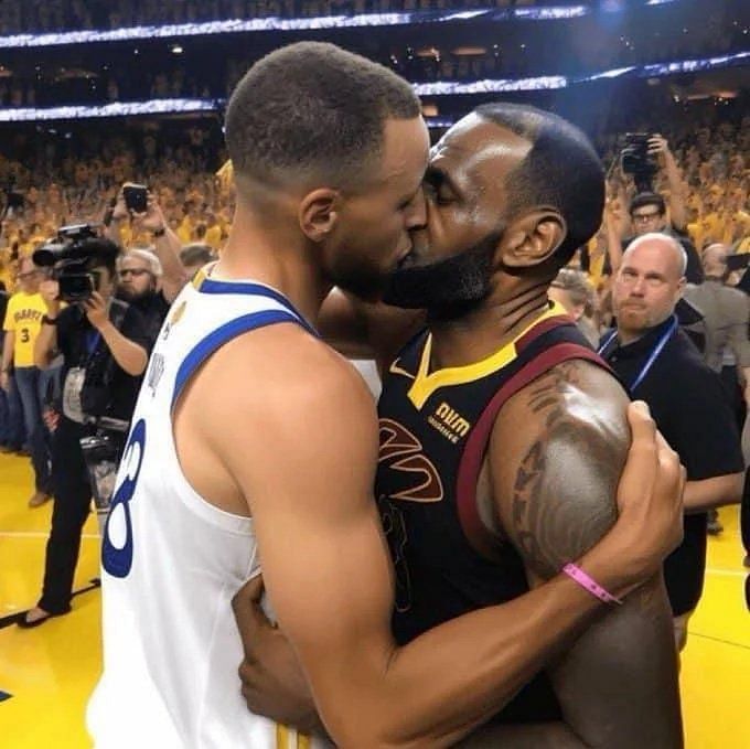 Did Lebron James Kiss Steph Curry Debunking The Rumors Behind Viral