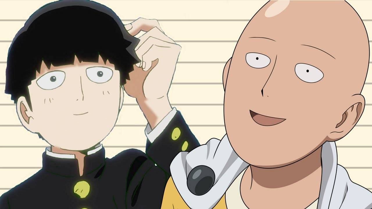 The protagonists of Mob Psycho 100 and One Punch Man, Shigeo and Saitama (Image via Bones and Madhouse).
