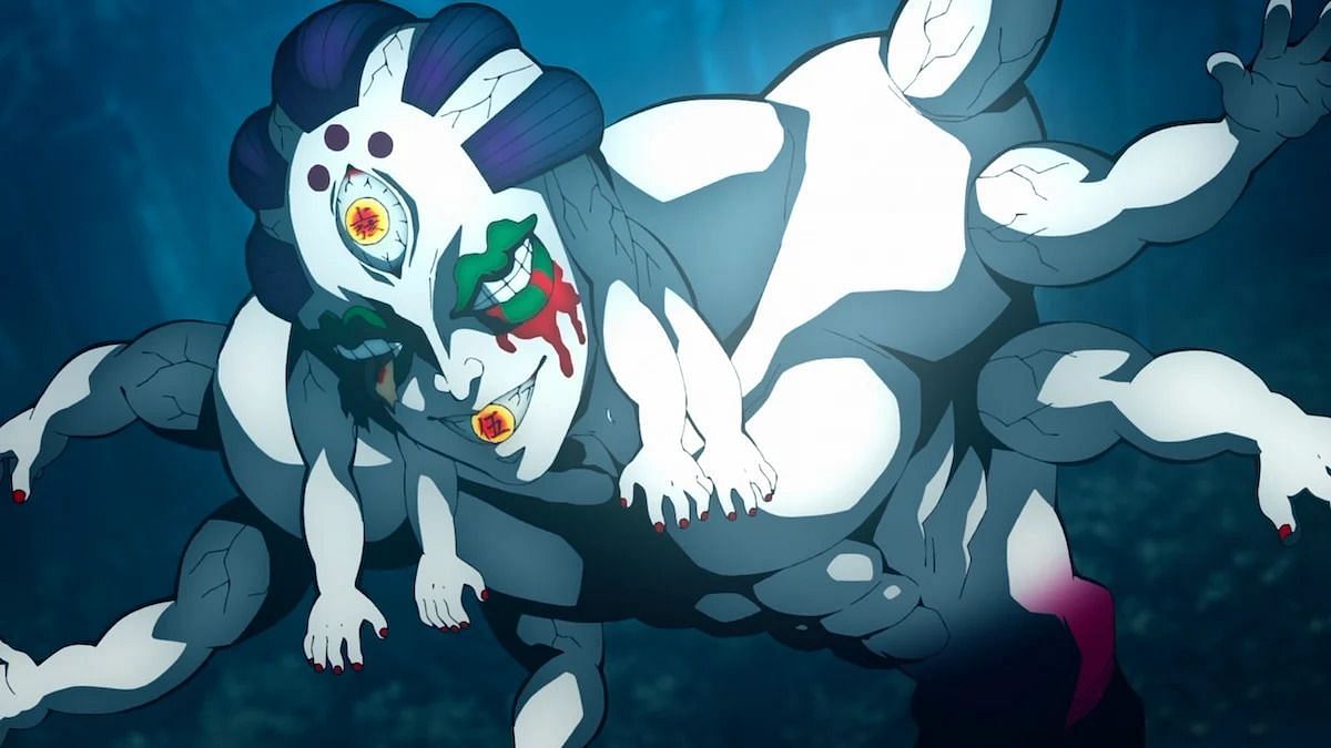 Gyokko as seen in Demon Slayer season 3 episode 5 (Image via Ufotable)