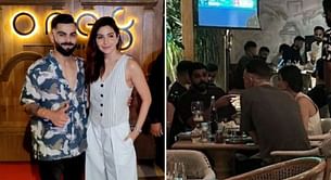[Watch] Virat Kohli and Anushka Sharma host RCB for dinner at their restaurant in Mumbai