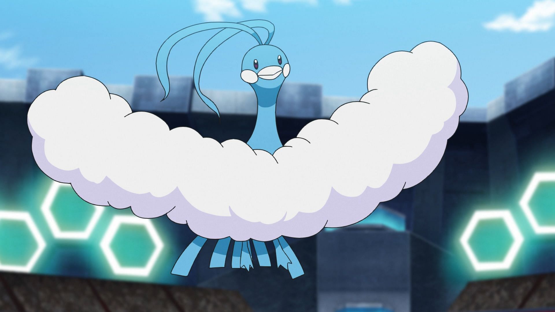 Altaria as it appears in the anime (Image via The Pokemon Company)