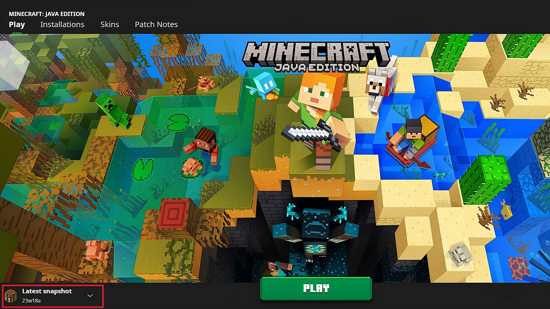 The Minecraft Launcher makes accessing Java Edition snapshots incredibly easy (Image via Mojang)