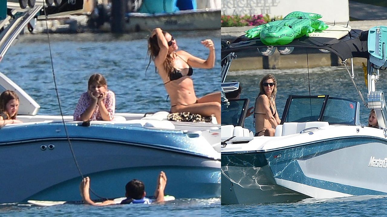 Gisele hanging out with her children and one of Vivian&#039;s friends. Credit: Page Six