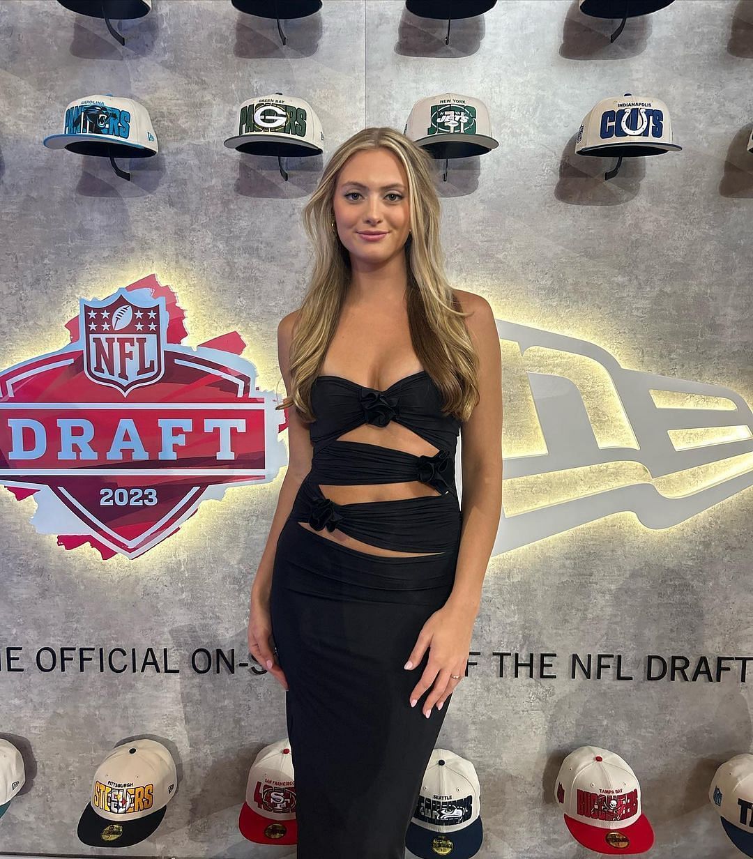 Kelley Levis, at the 2023 NFL Draft (Image credit: Instagram.com/kelleylevis)