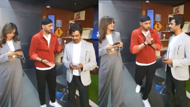 IPL 2023 : 'दूसरा आप डाल गए नवाज भाई', हरभजन सिंह ने नवाजुद्दीन सिद्दिकी से मांगा काम