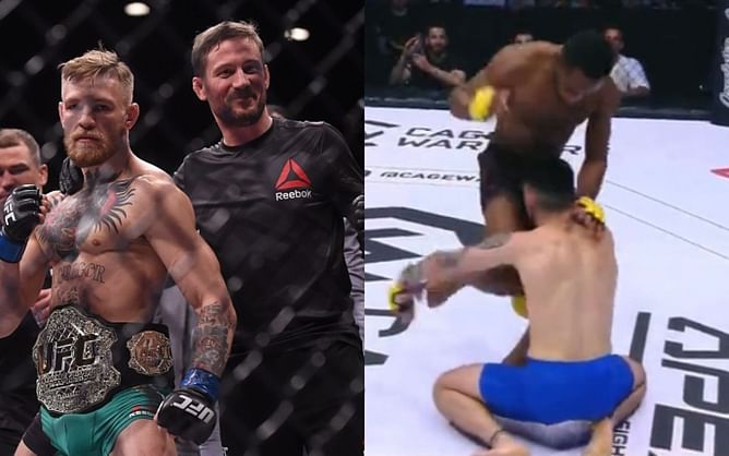 Conor McGregor’s coach slams Cage Warriors referee for allowing fight to continue despite illegal knee strikes