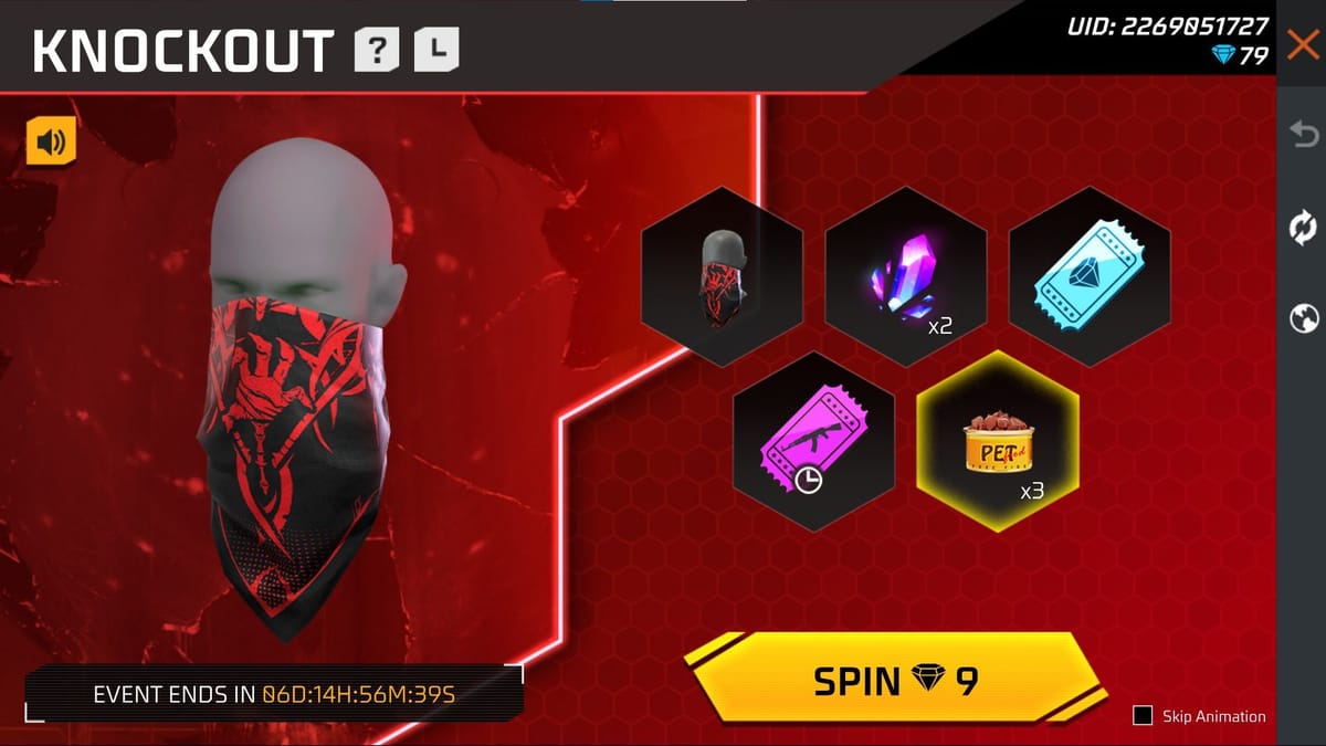 how to get scorpio token in free fire