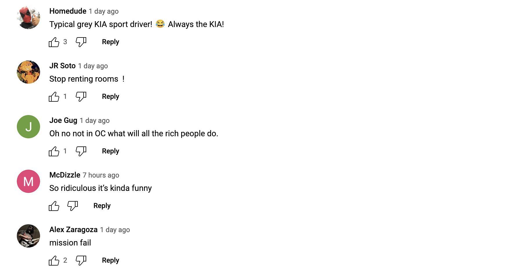 Netizens reacting to the viral video (Image via YouTube)